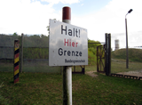 Border Sign and Fence